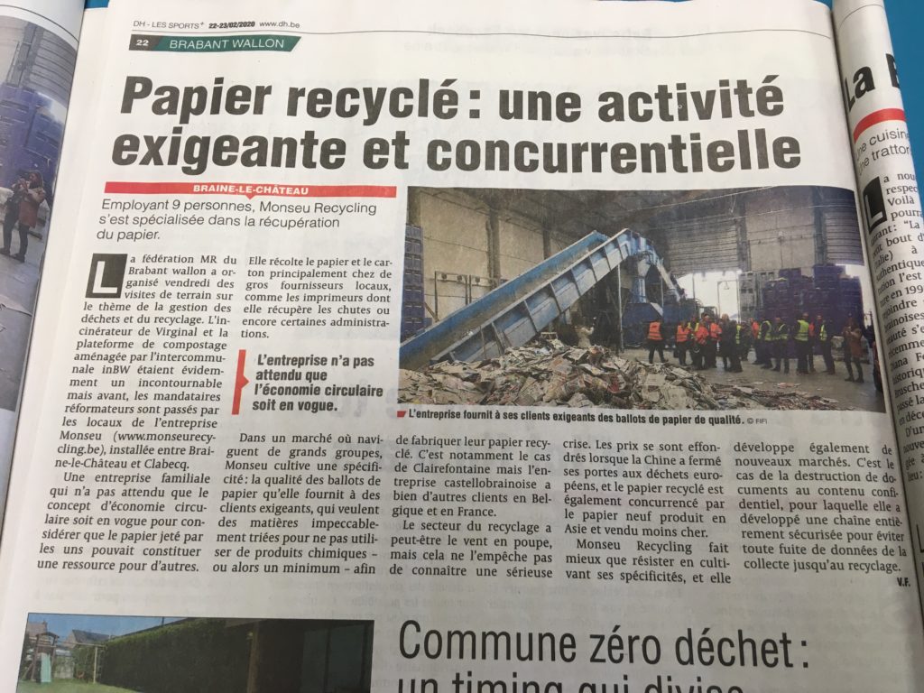 Papier recyclé, un job très spécialisé